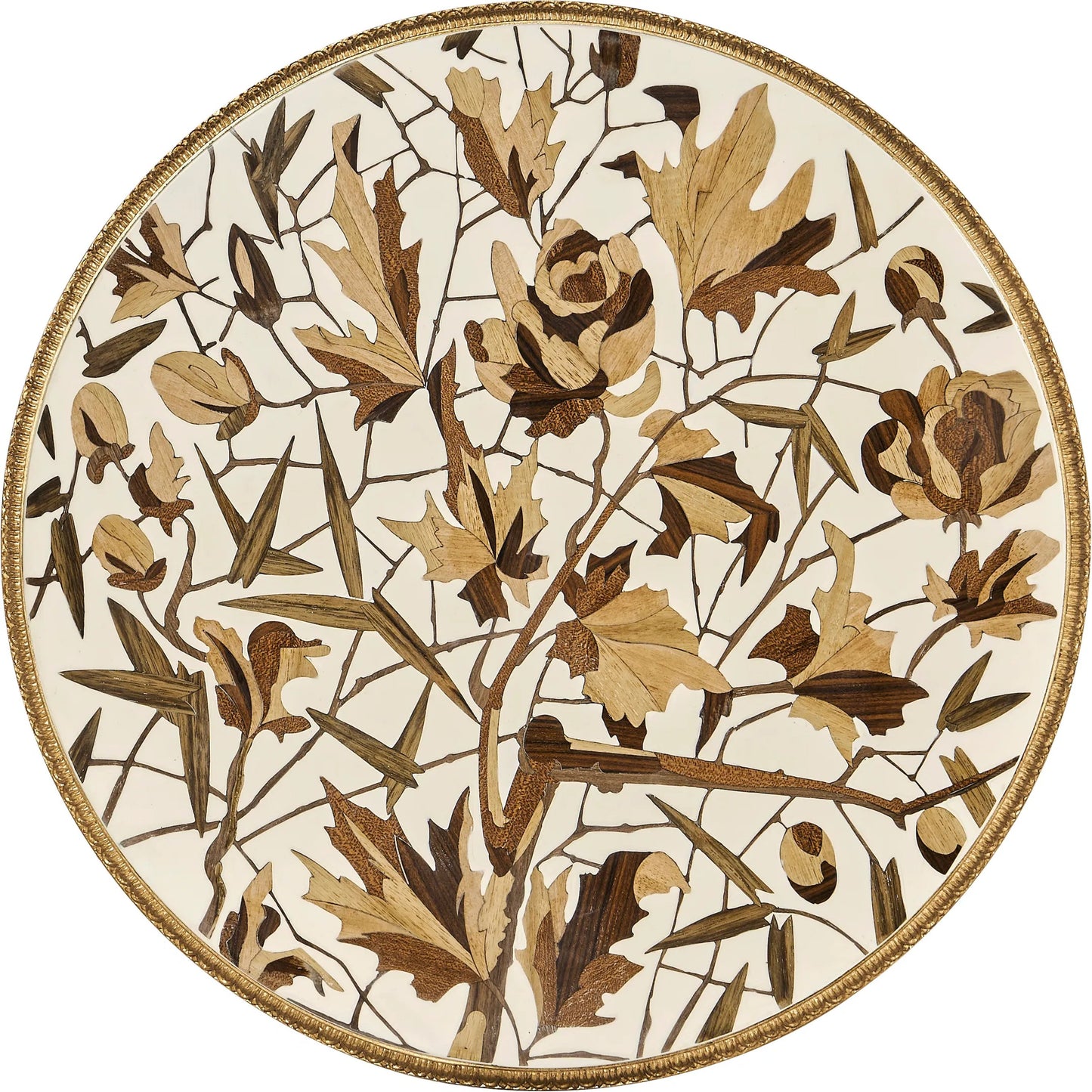 002 SI-2446828 | Additional Silo | Trianon Accent Table by Jonathan Charles in oak leaf parquetry. Made from local mahogany, marquetry veneer, mdf in a traditional style.