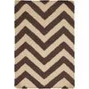 Dark Brown, Tan / 2' x 3'