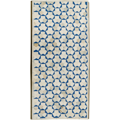 Alexandria 24" Side Table by World Interiors in multi-color and natural. Made from bone, horn, metal in a eclectic & global style.