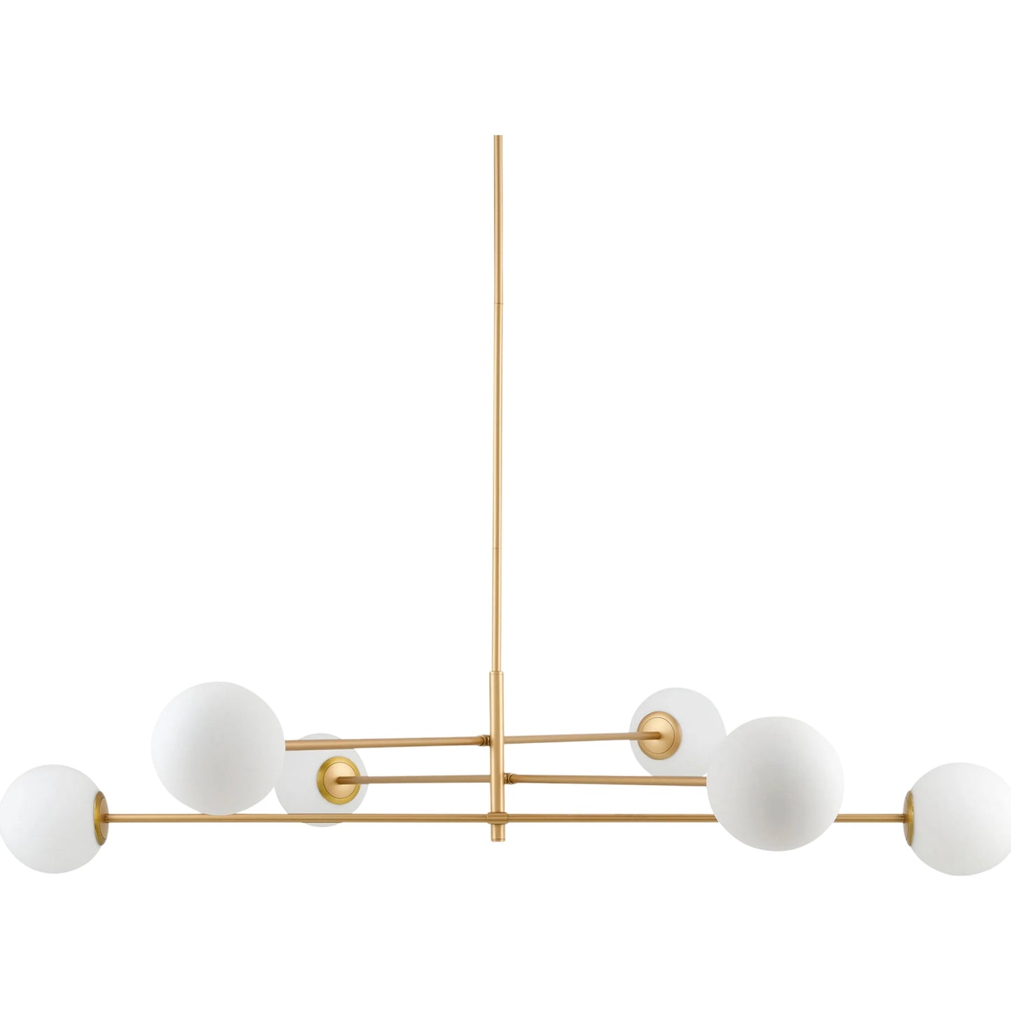 001 SI-2459554 | Primary Silo | Fonte Chandelier by Surya in white, black, gold. Made from iron, glass in a modern style.