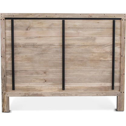 Haveli Bed by World Interiors in white. Made from mango wood in a eclectic & global style.