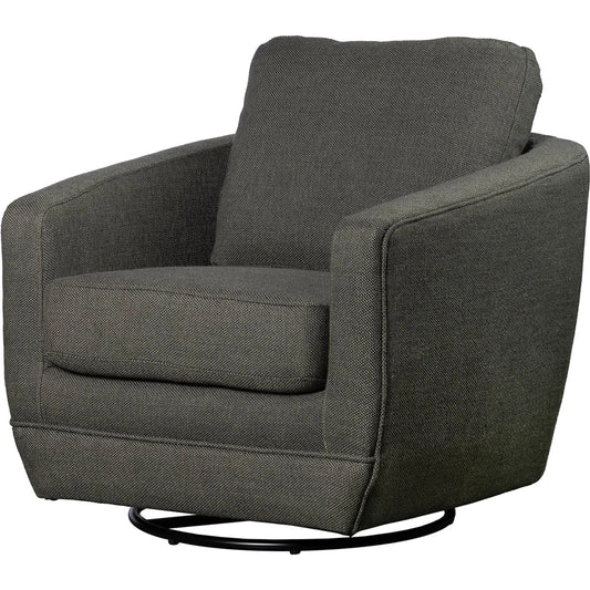 Baltimo Swivel Glider by LH Imports in matte black. Made from unique in a transitional style.
