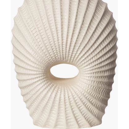 Fatima - 492695 by Surya in white, translucent, metallic nickel and painted resin. Made from body: resin, shade (outside): linen, shade (inside): polyester, finial: metal in a modern style.