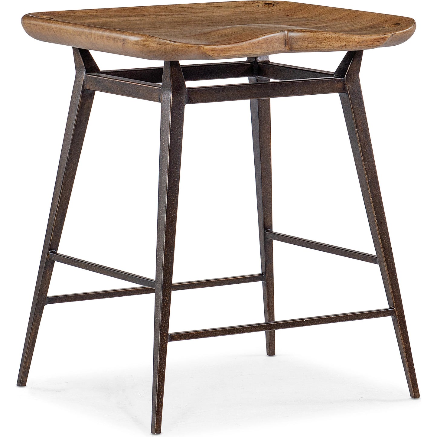 000 SI-1959530 | Primary Silo | Big Sky Stool by Hooker Furniture in vintage natural. Made from wood, metal in a modern style.