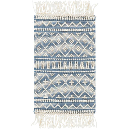 Farmhouse Tassels FTS-2300 Rug by Livabliss in black, white. Made from 60% wool, 40% cotton in a unique style.
