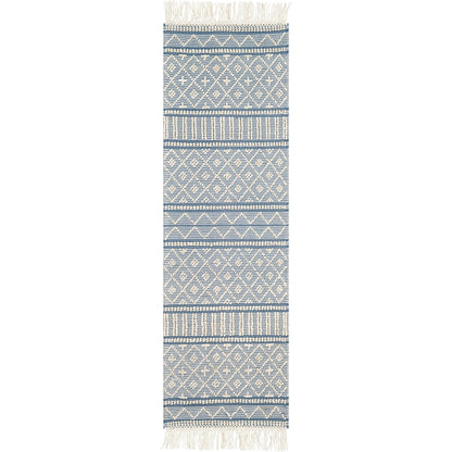 Farmhouse Tassels FTS-2300 Rug by Livabliss in black, white. Made from 60% wool, 40% cotton in a unique style.