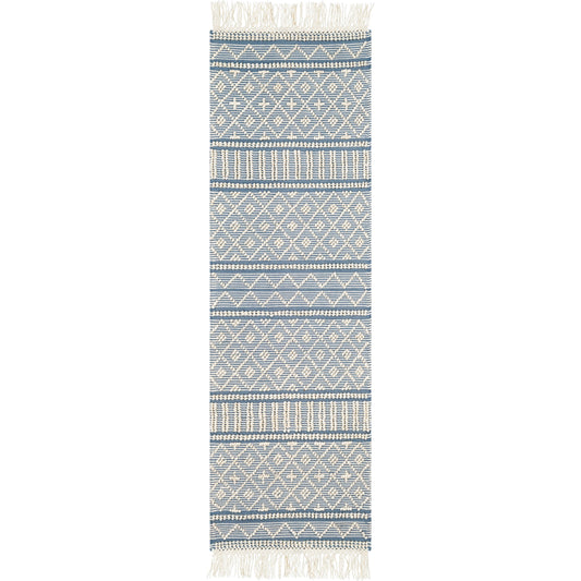 Farmhouse Tassels Rug - 23231 by Livabliss. Made from 60% wool, 40% cotton in a unique style.
