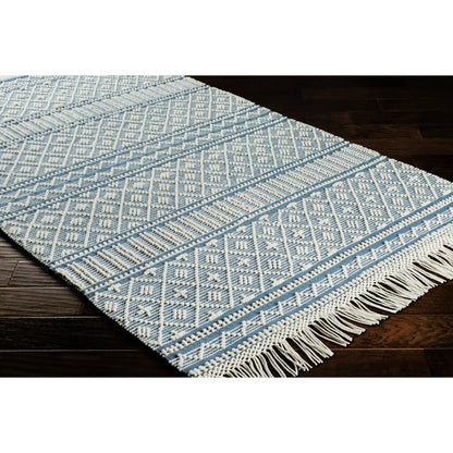 Farmhouse Tassels FTS-2300 Rug by Livabliss in black, white. Made from 60% wool, 40% cotton in a unique style.