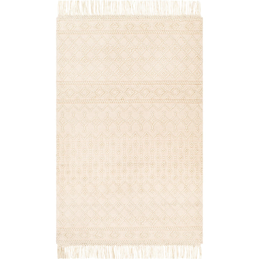 Farmhouse Tassels Rug - 23871 by Livabliss. Made from 60% wool, 40% cotton in a unique style.