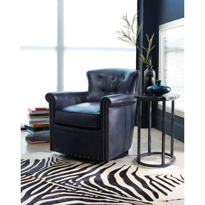 Black Nesting Tables by Hooker Furniture in black. Made from hardwoods, metal tube in a transitional style.