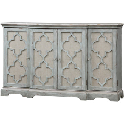 Sophie Cabinet by Uttermost. Made from alm veneer, mdf, linen in a cottage & farmhouse style.