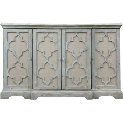 Sophie Cabinet by Uttermost. Made from alm veneer, mdf, linen in a cottage & farmhouse style.