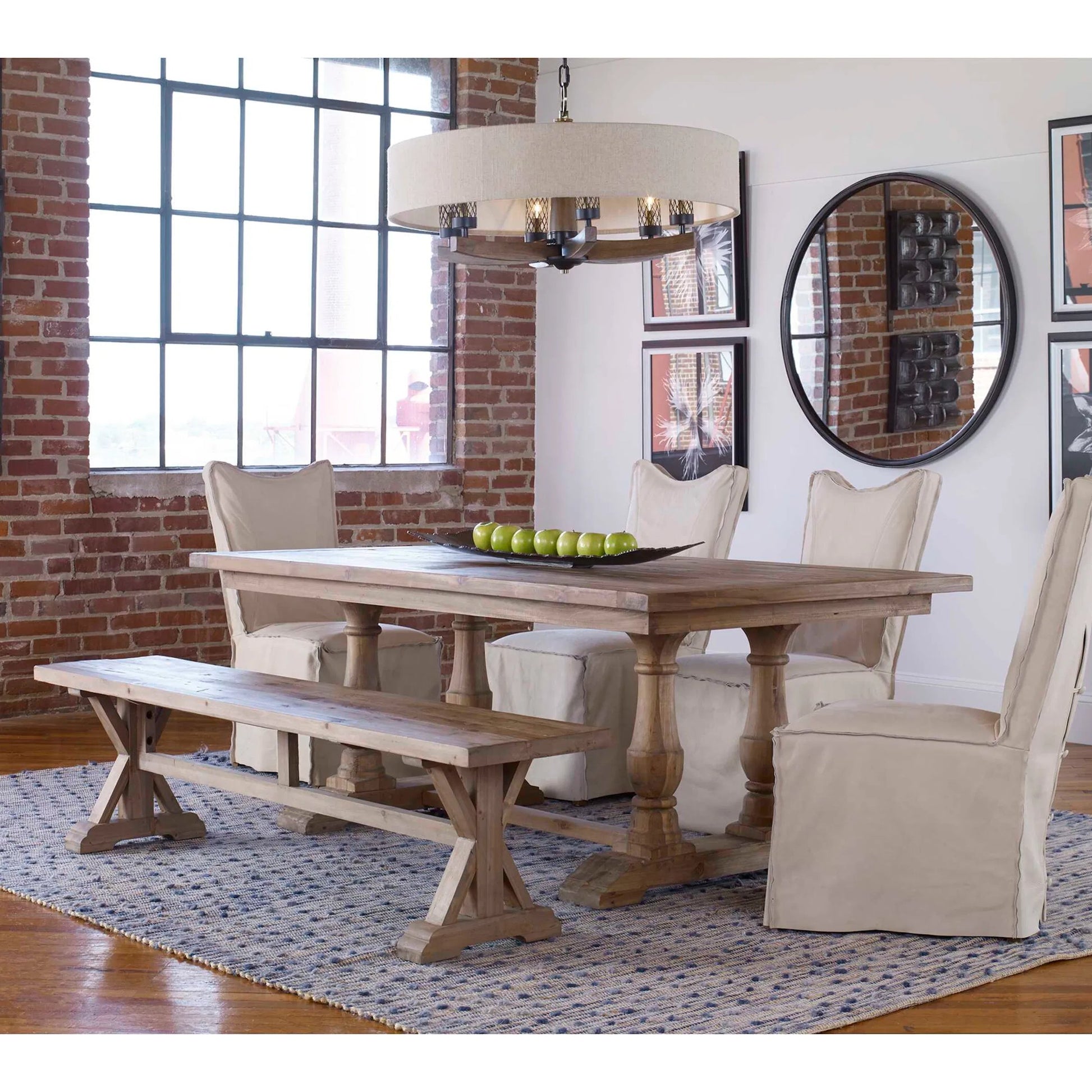 Stratford Dining Table by Uttermost. Made from solid wood in a cottage & farmhouse style.