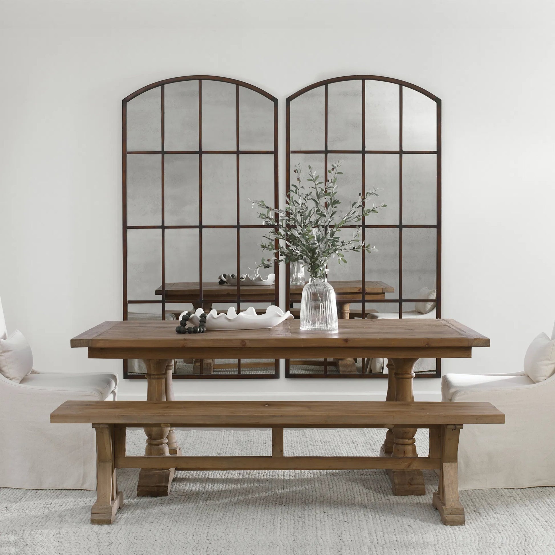 Stratford Dining Table by Uttermost. Made from solid wood in a cottage & farmhouse style.