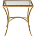 Alayna End Table by Uttermost. Made from metal, tempered glass in a modern style.