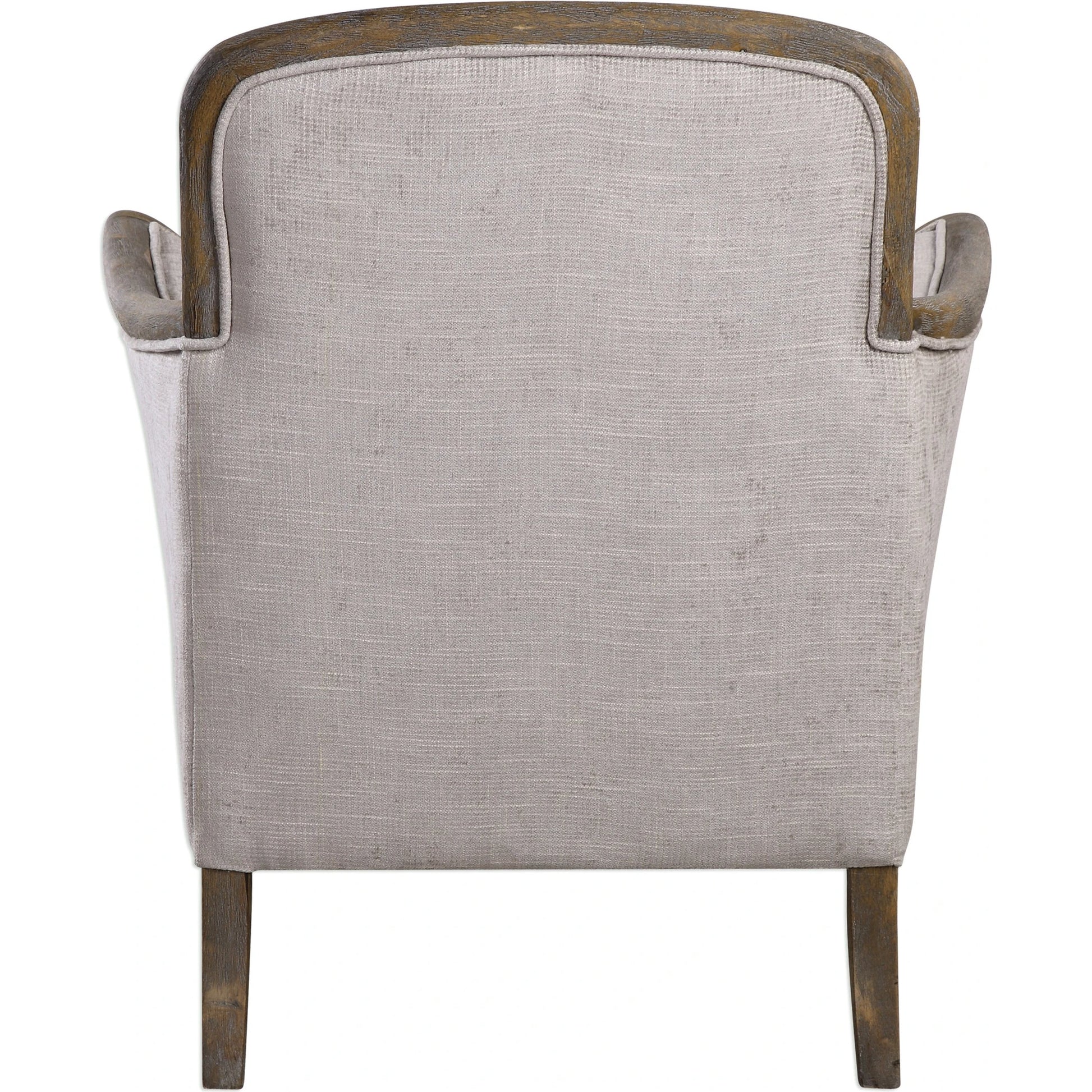 Brittoney Armchair by Uttermost. Made from solid wood, plywood, fabric, foam in a cottage & farmhouse style.