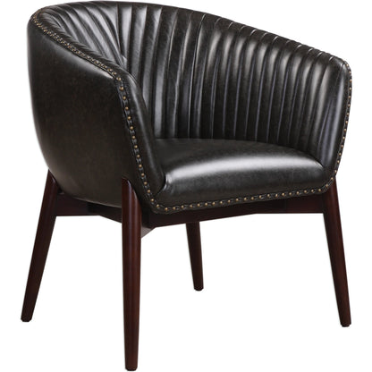 Anders Chenille Accent Chair by Uttermost. Made from fabric, oak wood, foam in a modern style.