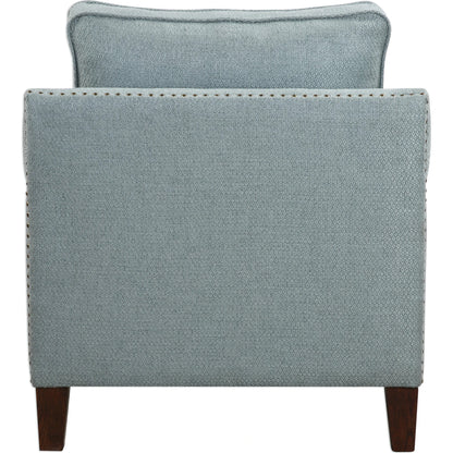 Charlotta Accent Chair by Uttermost. Made from fabric, plywood, oak, foam in a cottage & farmhouse style.