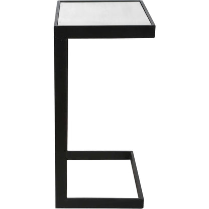 Windell Cantilever Side Table by Uttermost. Made from iron, mirror in a modern style.