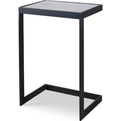 Windell Cantilever Side Table by Uttermost. Made from iron, mirror in a modern style.