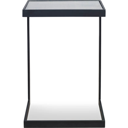 Windell Cantilever Side Table by Uttermost. Made from iron, mirror in a modern style.