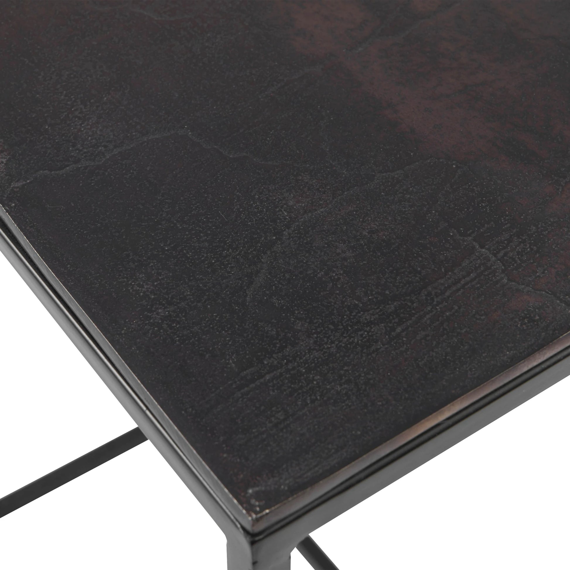 Coreene Iron Nesting Tables (Set of 3) by Uttermost in iron. Made from iron, aluminum in a modern style.