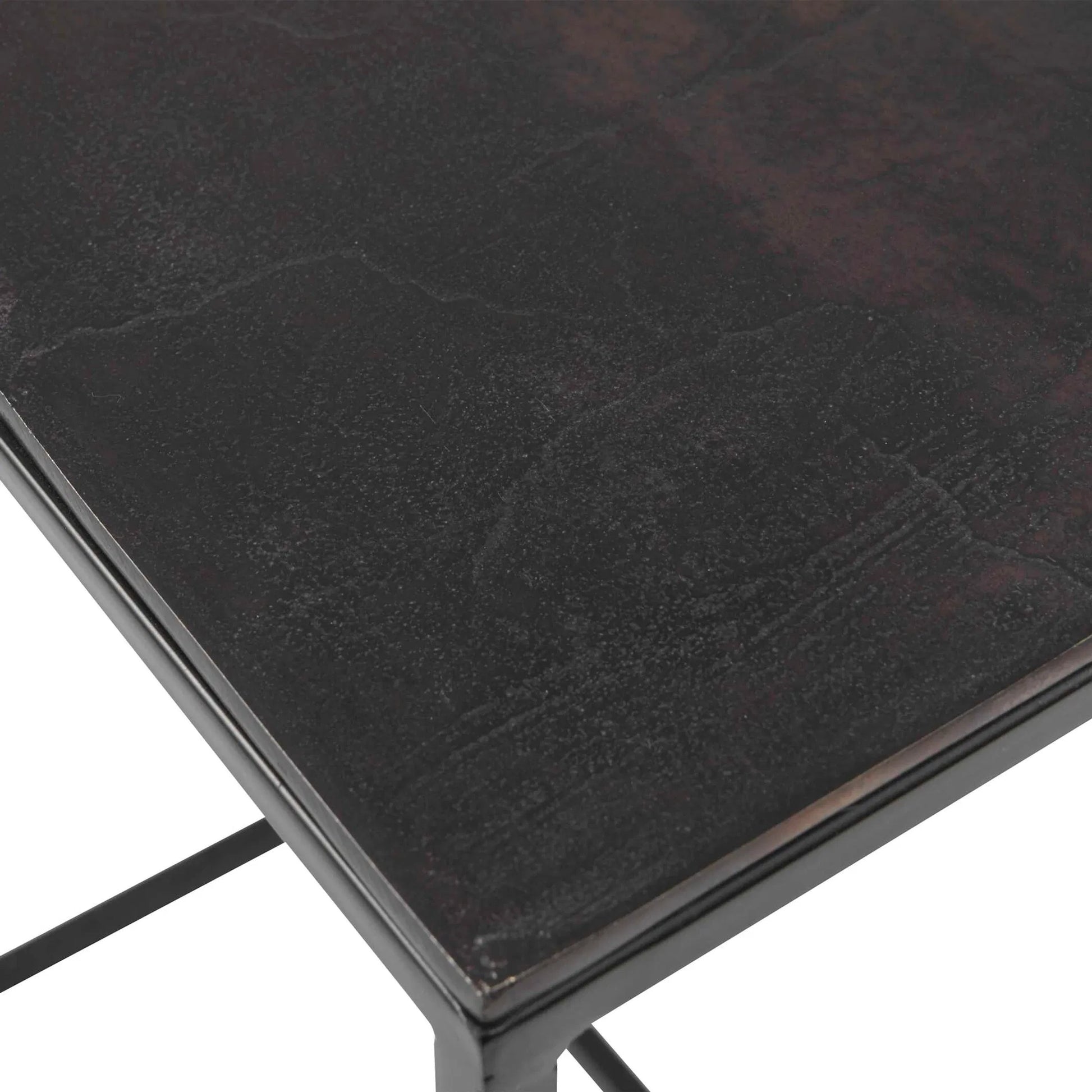 Coreene Iron Nesting Tables (Set of 3) by Uttermost in iron. Made from iron, aluminum in a modern style.
