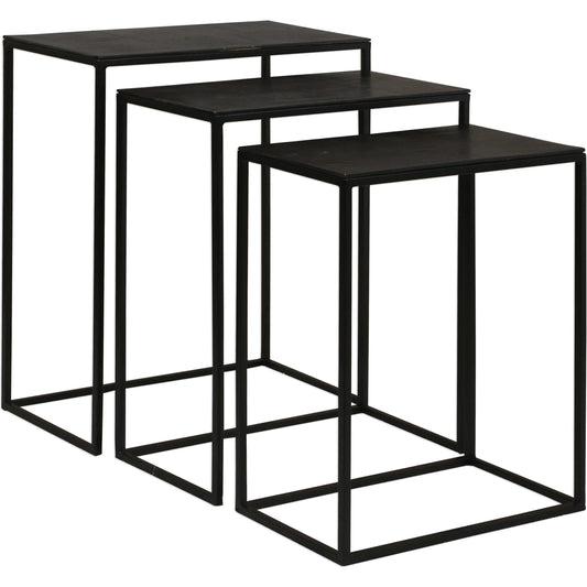 001 S-253170 | Primary Silo | Coreene Iron Nesting Tables by Uttermost in iron. Made from iron, aluminum in a modern style.