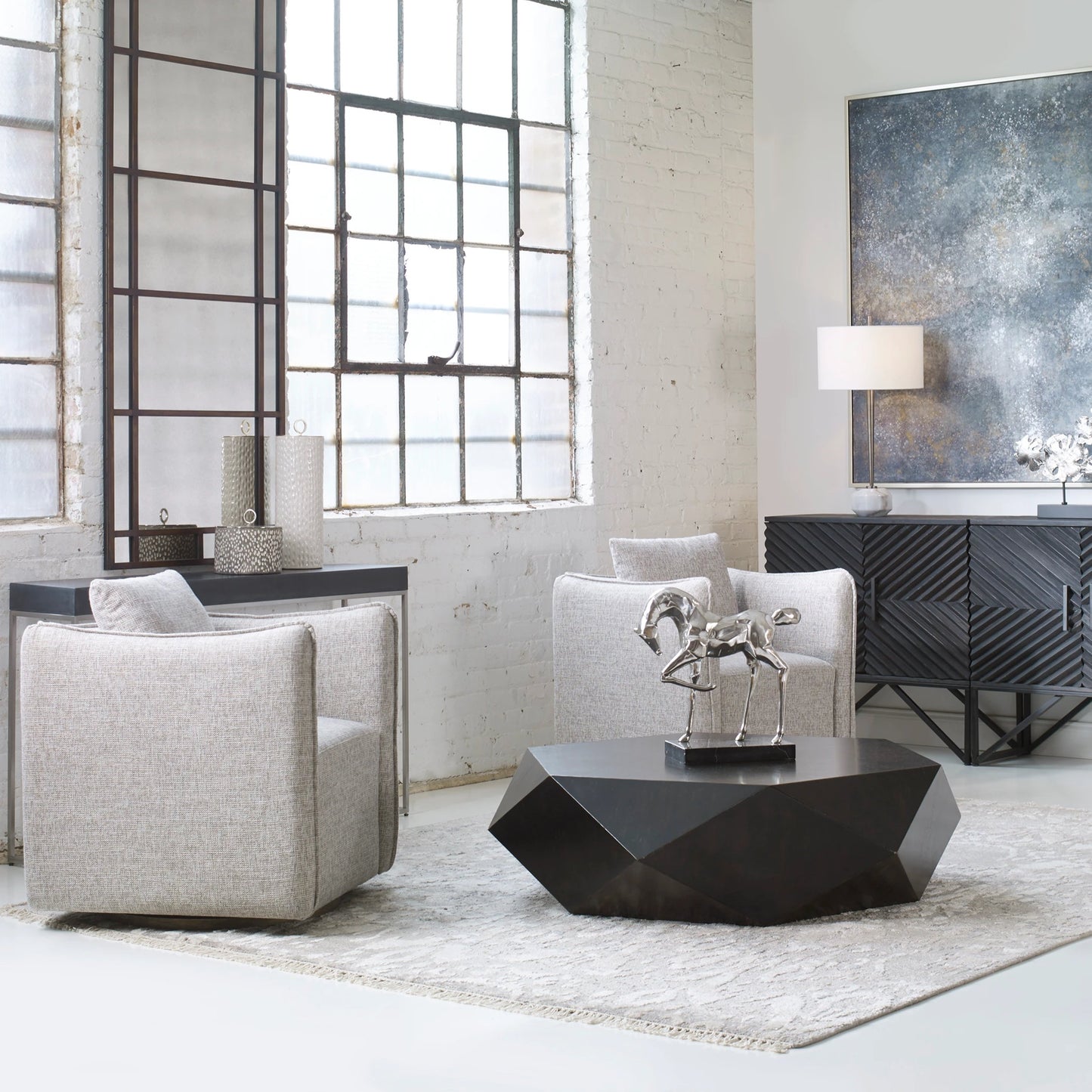011 S-253246 | Closeup | Volker Coffee Table by Uttermost. Made from unique in a modern style.