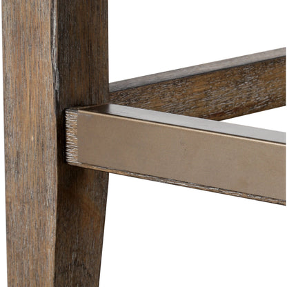 Arnaud Charcoal Counter Stool by Uttermost in charcoal. Made from solid wood, plywood, fabric, foam in a cottage & farmhouse style.