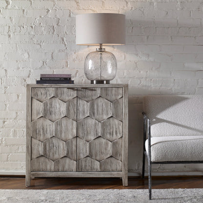Catori Smoked Ivory Console Cabinet by Uttermost. Made from mdf carb phase 2 with mahogany wood in a eclectic & global style.