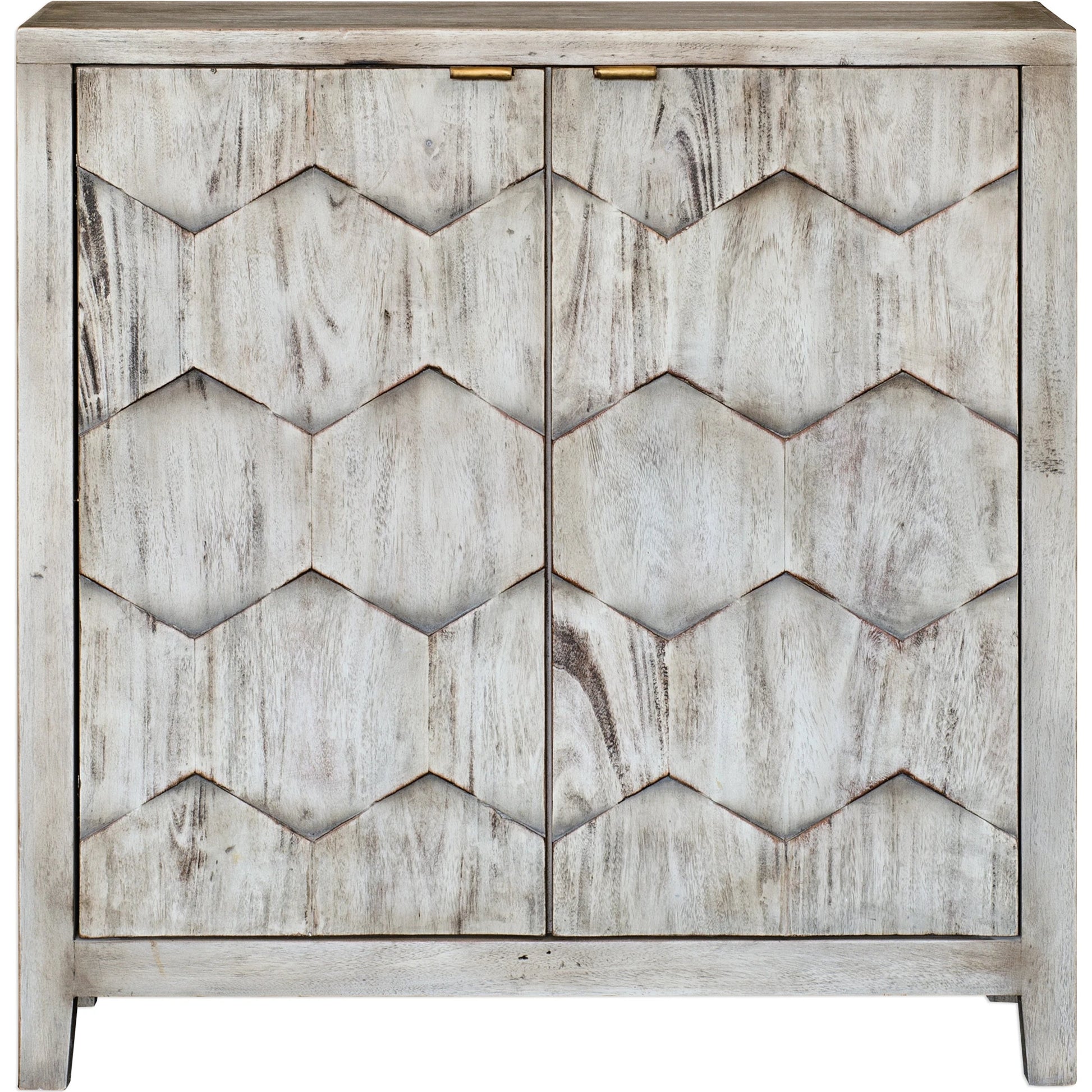 Catori Smoked Ivory Console Cabinet by Uttermost. Made from mdf carb phase 2 with mahogany wood in a eclectic & global style.