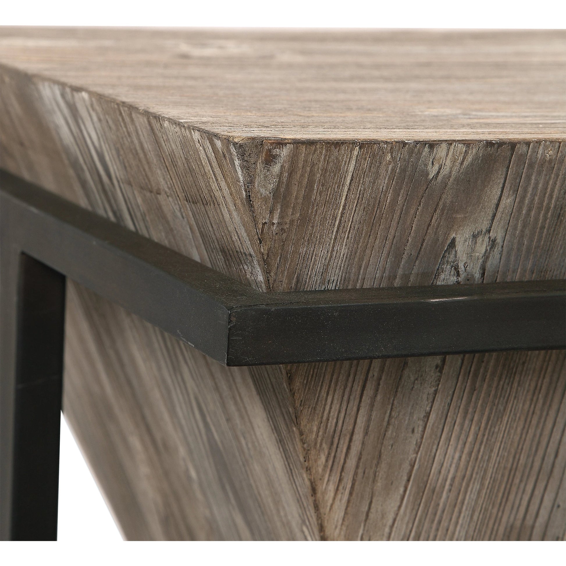 Bertrand Wood Accent Table by Uttermost. Made from iron, fir, mdf in a modern style.