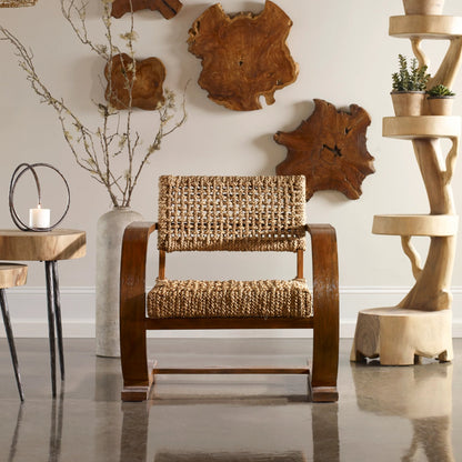 Rehema Accent Chair by Uttermost. Made from unique in a rustic style.
