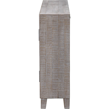 Adalind White Washed Accent Cabinet by Uttermost in white. Made from fir wood, iron, mdf in a modern style.