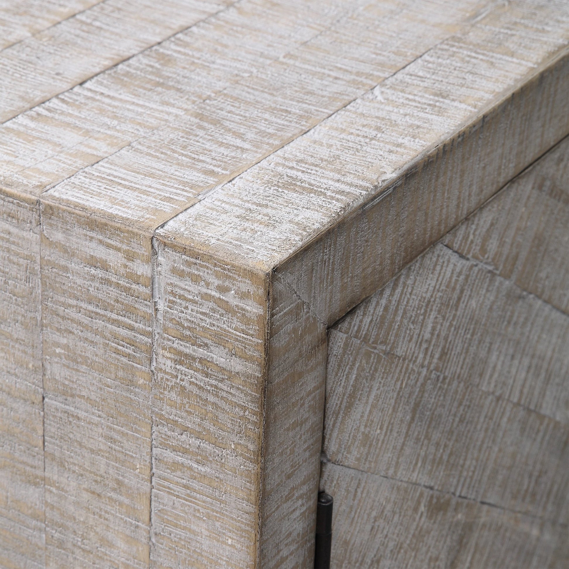 Adalind White Washed Accent Cabinet by Uttermost in white. Made from fir wood, iron, mdf in a modern style.