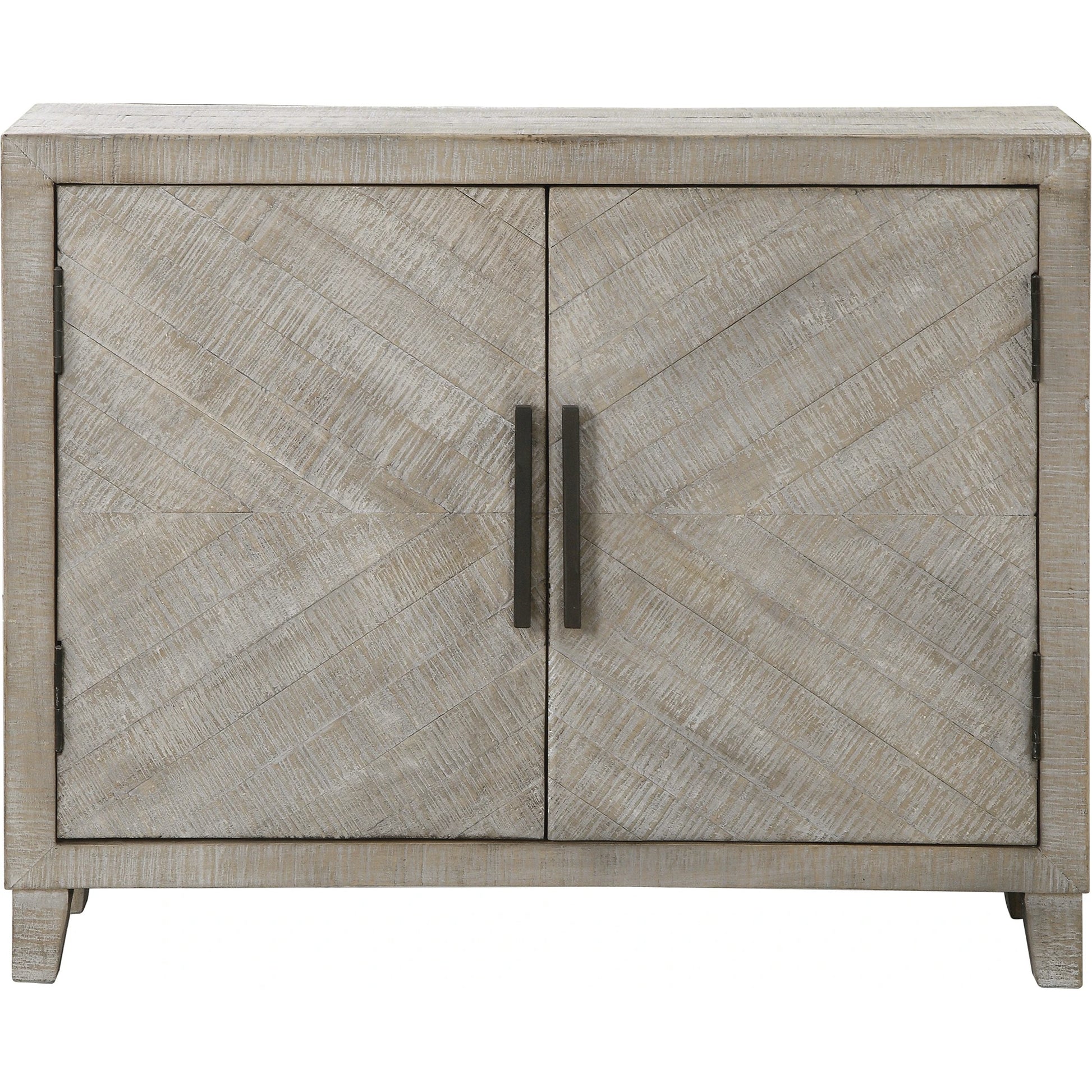 Adalind White Washed Accent Cabinet by Uttermost in white. Made from fir wood, iron, mdf in a modern style.
