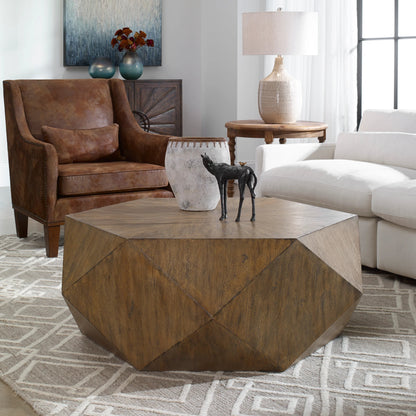 Volker Honey Coffee Table by Uttermost. Made from mdf carb phase 2 with javawood in a modern style.