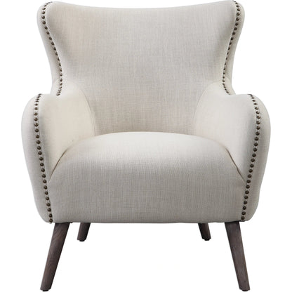 Donya Accent Chair by Uttermost. Made from fabric, foam, oak, plywood in a transitional style.