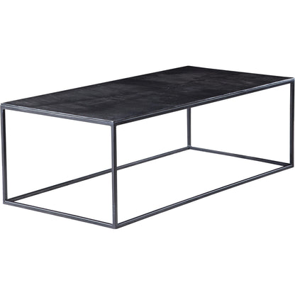Coreene Coffee Table by Uttermost in aged black, antique bronze. Made from aluminum, iron in a modern style.