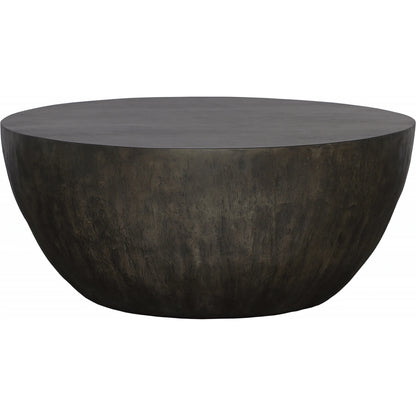 Lark Round Wood Coffee Table by Uttermost. Made from mdf carb phase 2 with javawood, resin in a eclectic & global style.