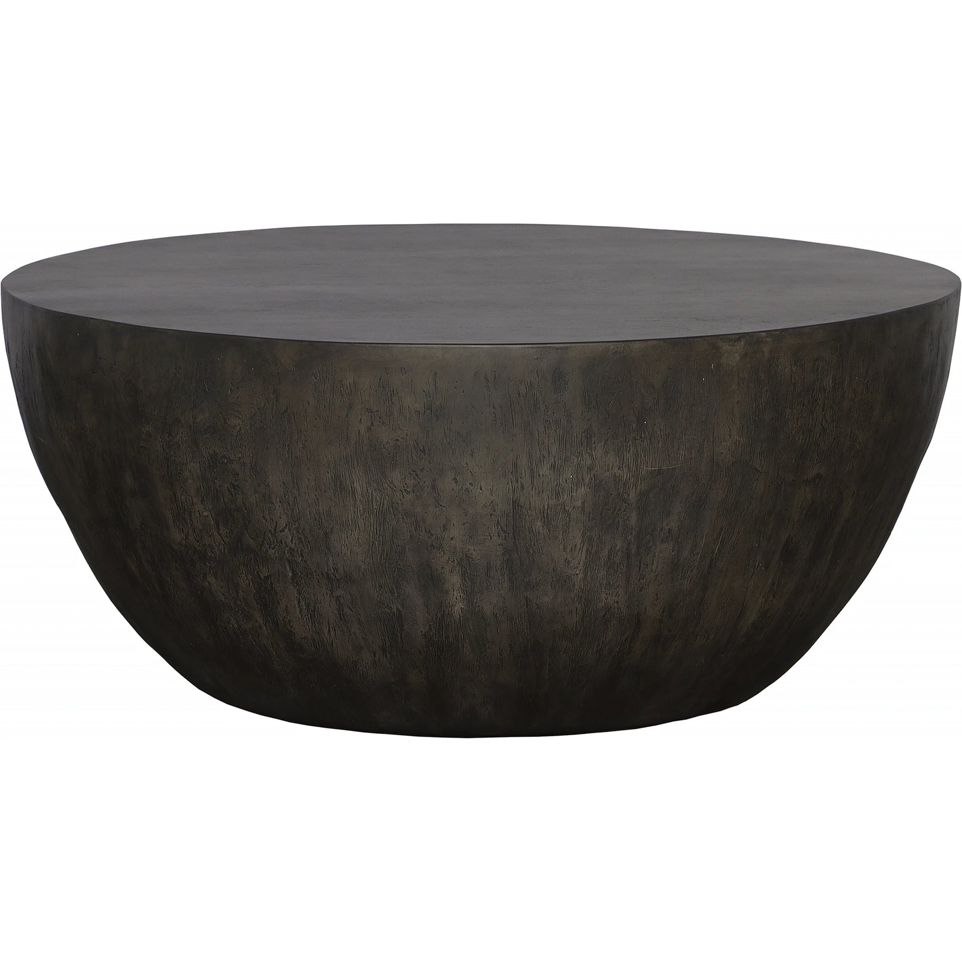 Lark Round Wood Coffee Table by Uttermost. Made from mdf carb phase 2 with javawood, resin in a eclectic & global style.