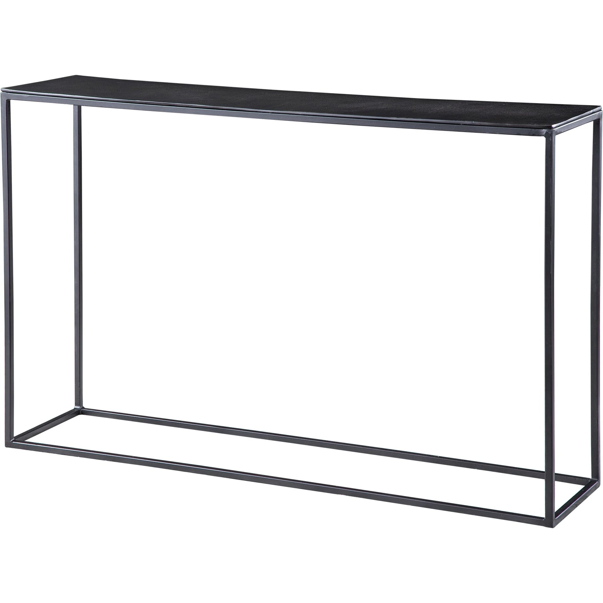 Coreene Console Table by Uttermost in aged black, antique bronze. Made from aluminum, iron in a modern style.