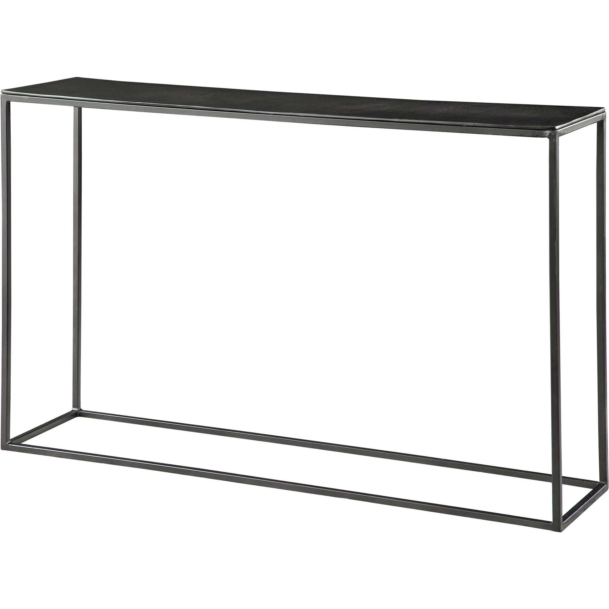 Coreene Console Table by Uttermost in aged black, antique bronze. Made from aluminum, iron in a modern style.