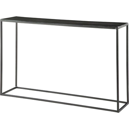 Coreene Console Table by Uttermost in aged black, antique bronze. Made from aluminum, iron in a modern style.