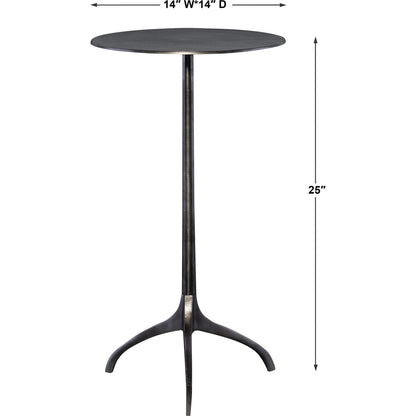 Beacon Industrial Accent Table by Uttermost. Made from aluminum in a eclectic & global style.