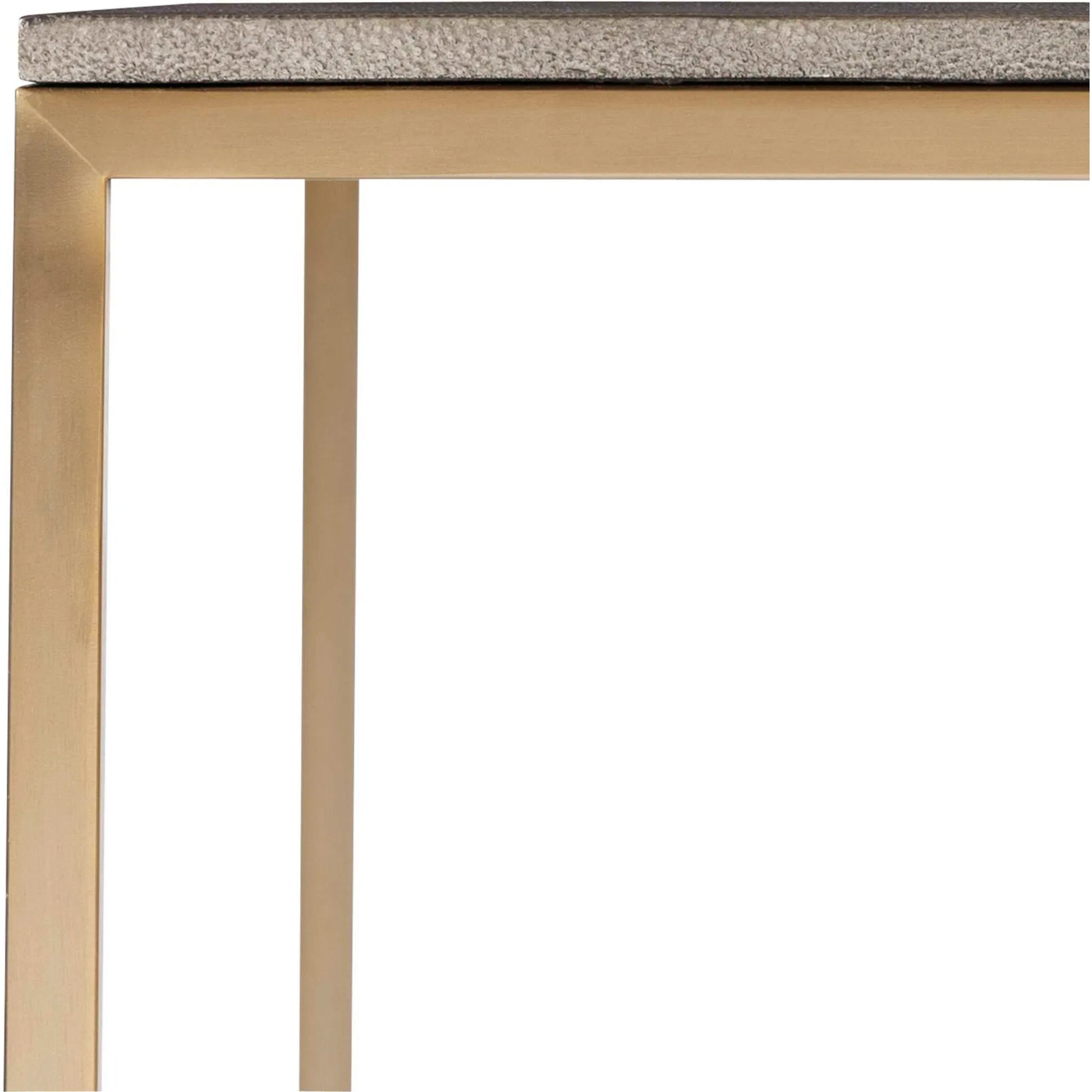 Trebon Modern Coffee Table by Uttermost. Made from stainless steel, faux shargreen with wrapped mdf in a modern style.