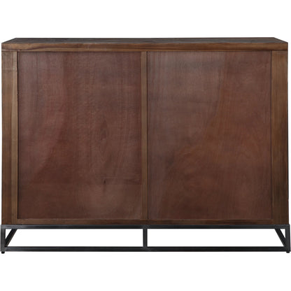 Evros Cabinet by Uttermost. Made from reclaimed fir, plywood, iron in a modern style.