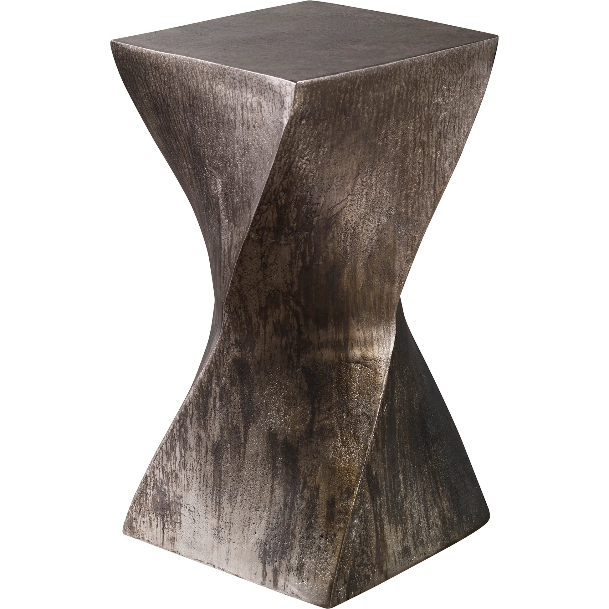 Euphrates Accent Table by Uttermost. Made from aluminum in a modern style.