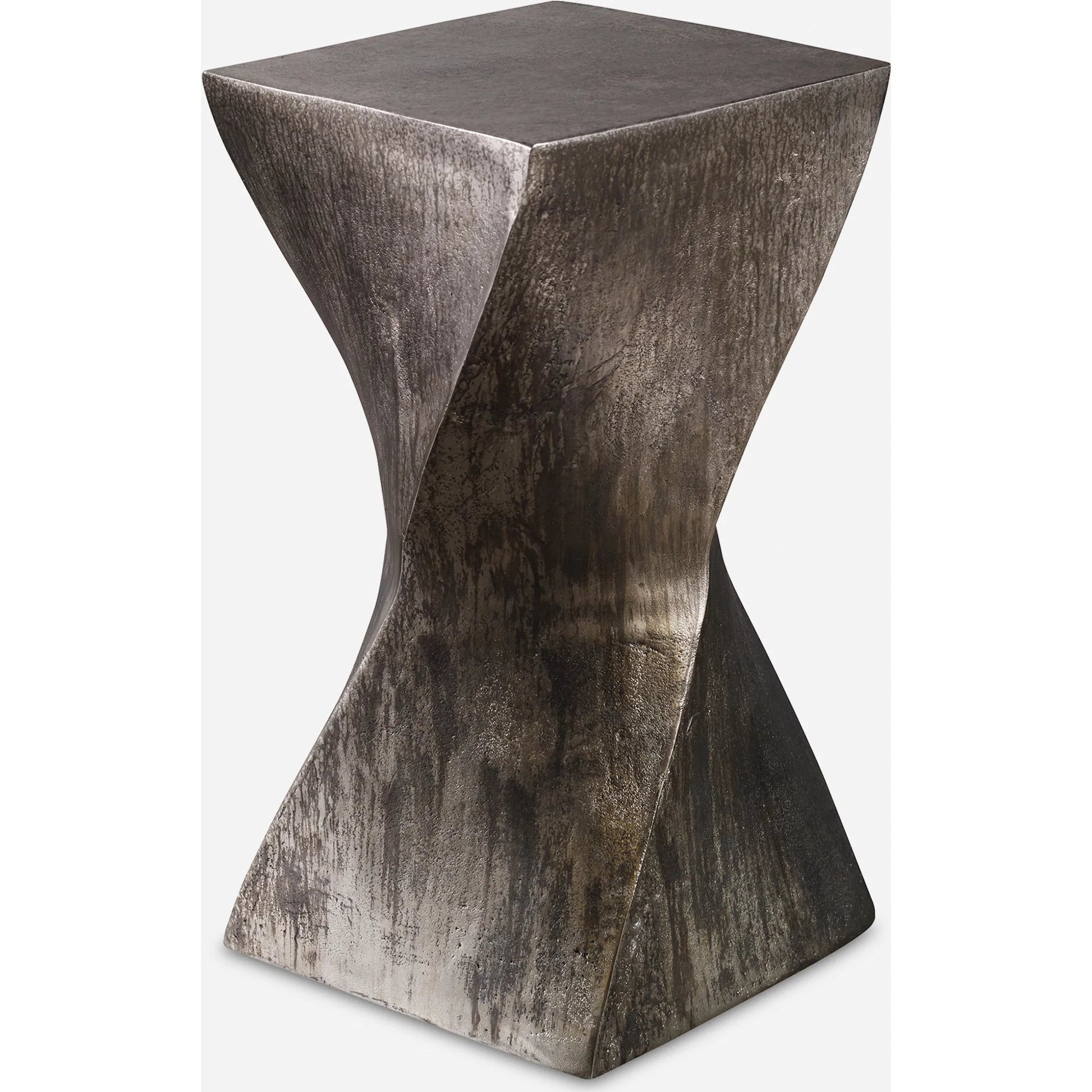 Euphrates Accent Table by Uttermost. Made from aluminum in a modern style.